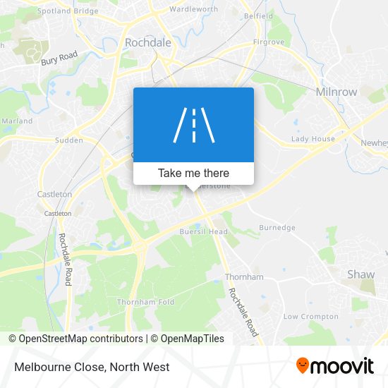 Melbourne Close map