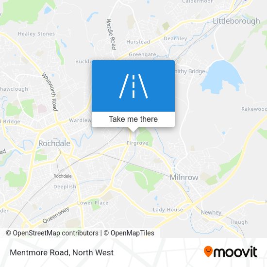 Mentmore Road map