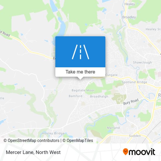 Mercer Lane map