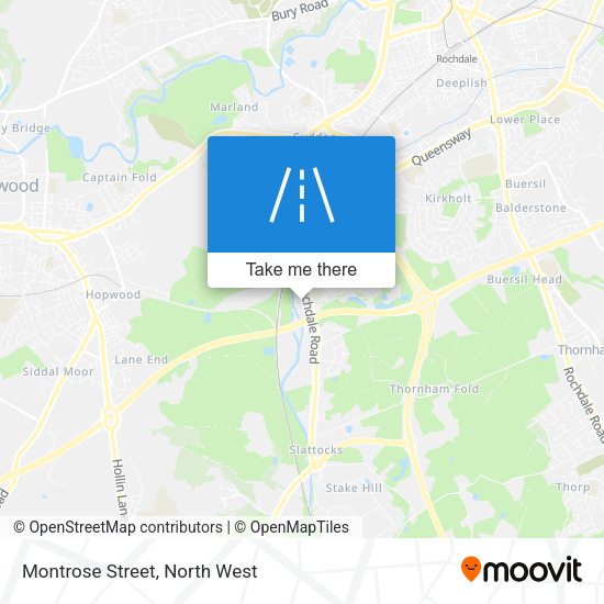 Montrose Street map