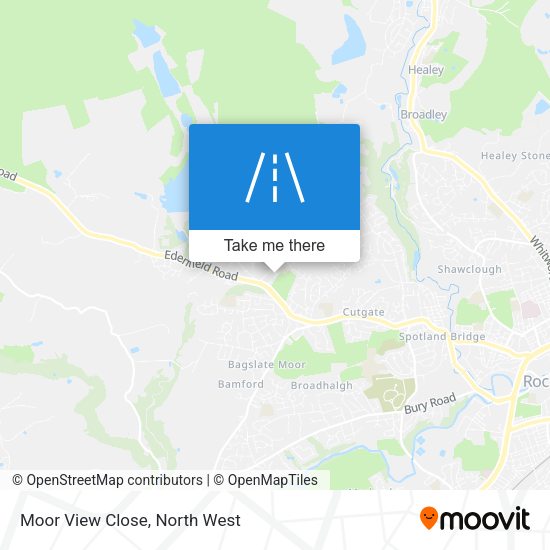 Moor View Close map