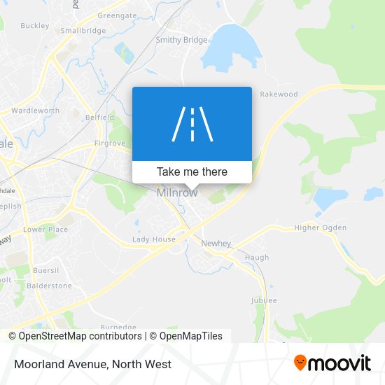 Moorland Avenue map