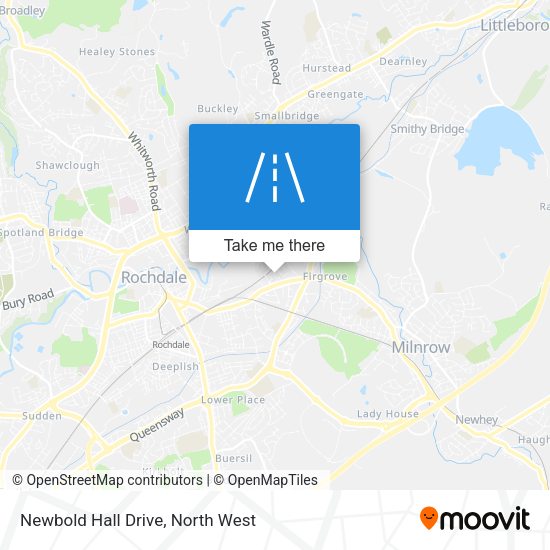 Newbold Hall Drive map