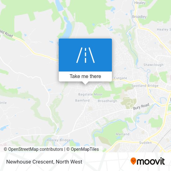 Newhouse Crescent map