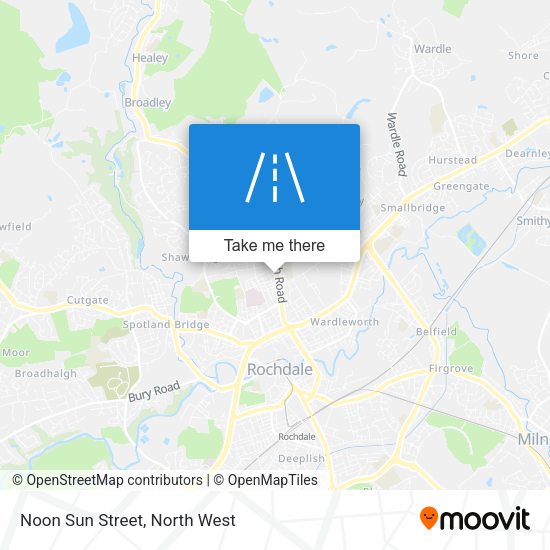 Noon Sun Street map