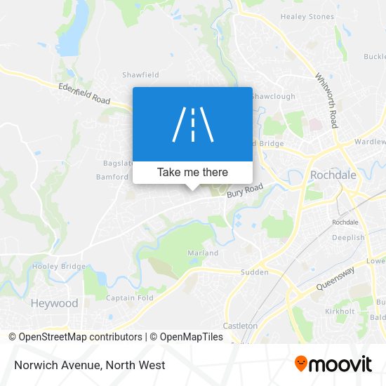 Norwich Avenue map