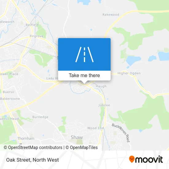 Oak Street map