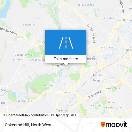 Oakenrod Hill map