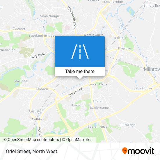 Oriel Street map
