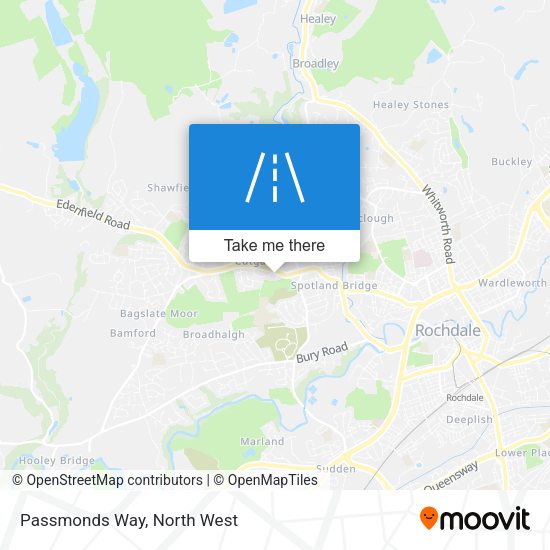 Passmonds Way map