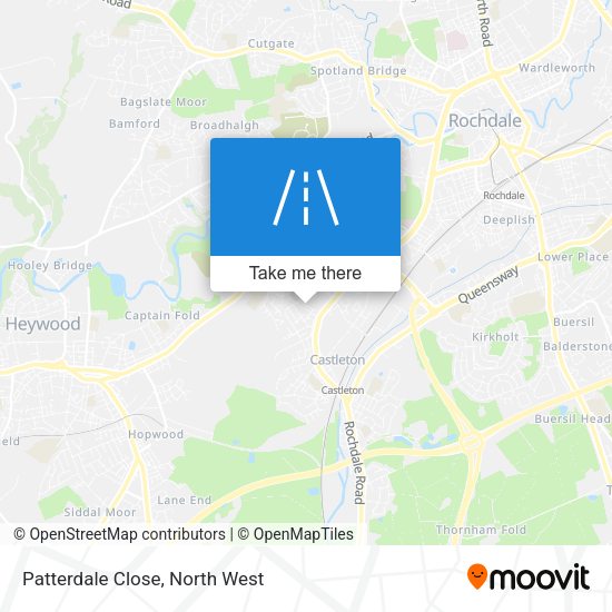 Patterdale Close map