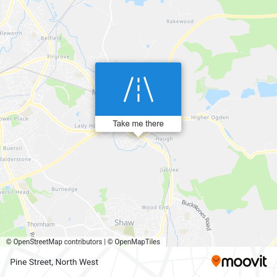 Pine Street map