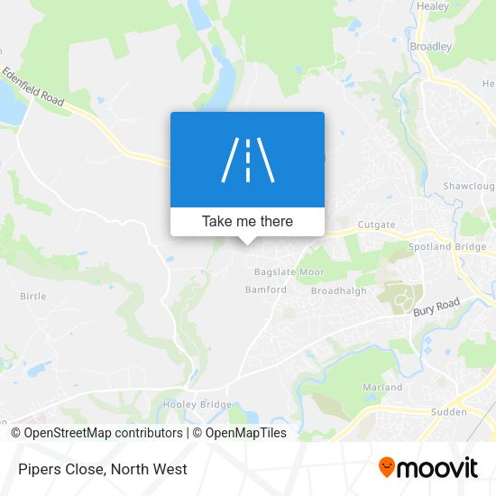 Pipers Close map