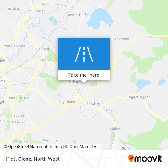 Platt Close map