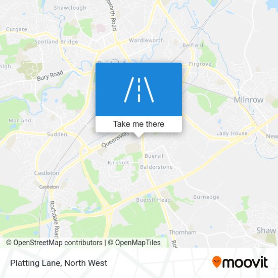 Platting Lane map