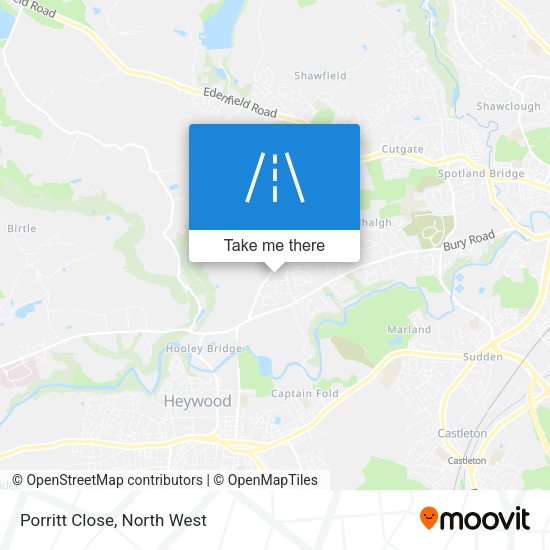 Porritt Close map