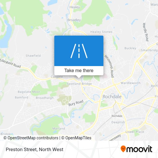 Preston Street map