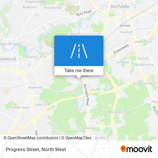 Progress Street map