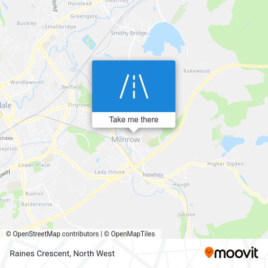 Raines Crescent map