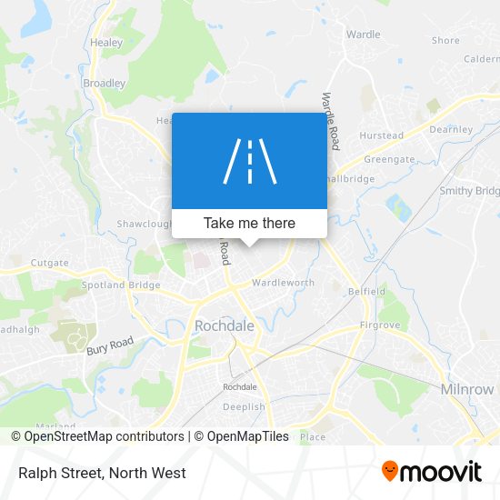Ralph Street map