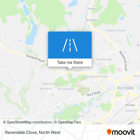 Ravendale Close map