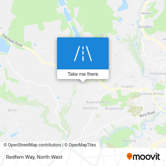 Redfern Way map