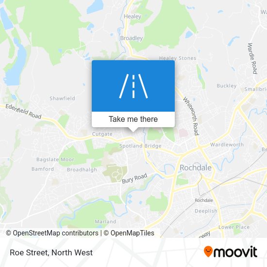 Roe Street map