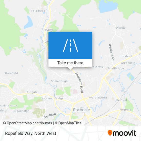 Ropefield Way map