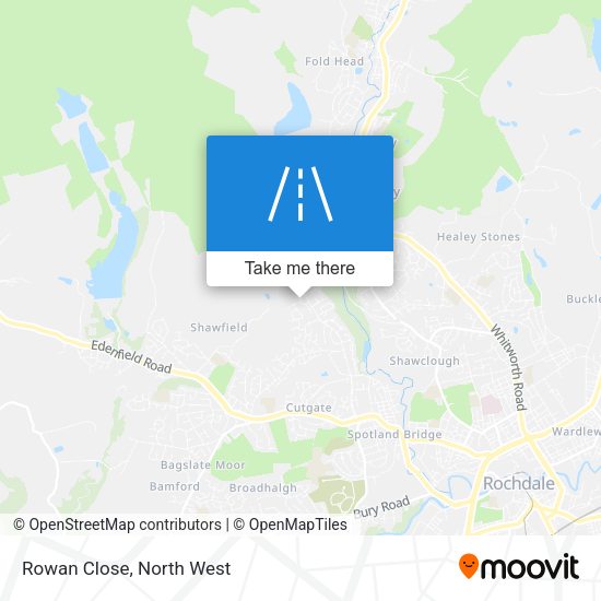 Rowan Close map