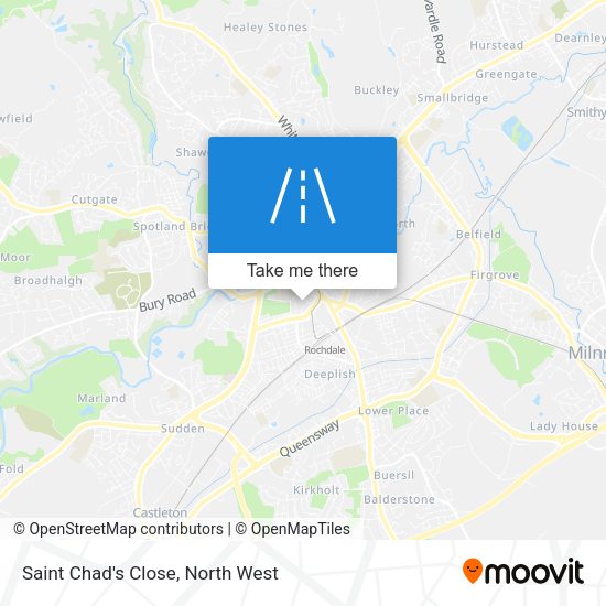Saint Chad's Close map