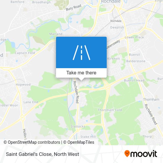 Saint Gabriel's Close map