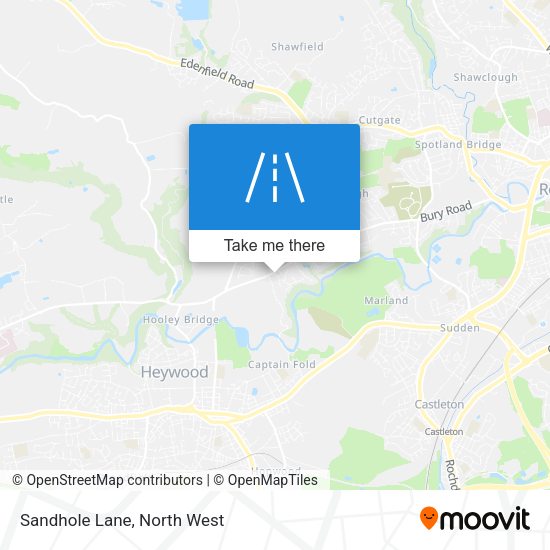 Sandhole Lane map