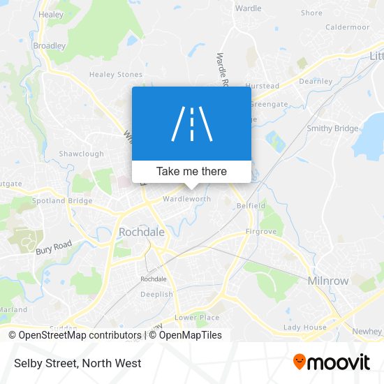 Selby Street map