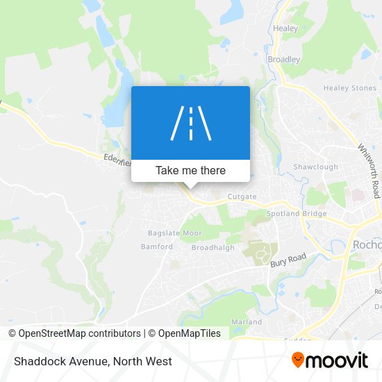 Shaddock Avenue map