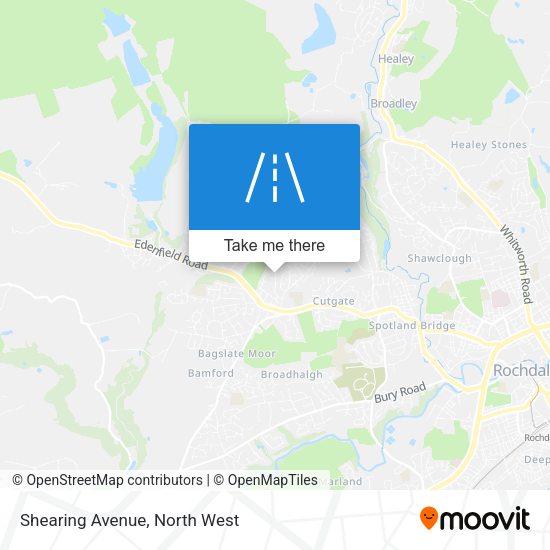 Shearing Avenue map