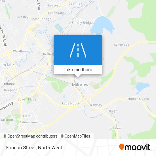 Simeon Street map