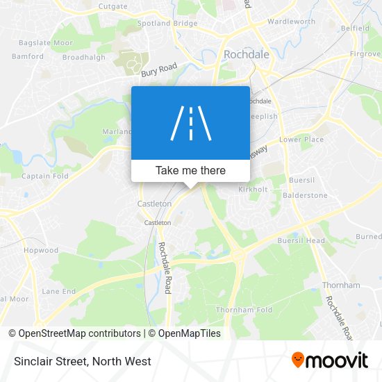 Sinclair Street map