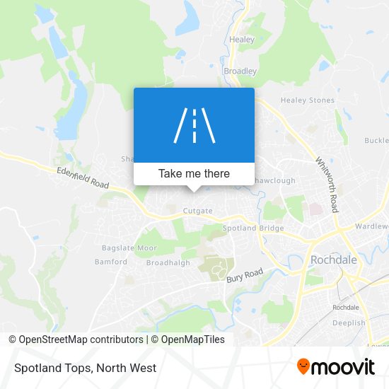 Spotland Tops map