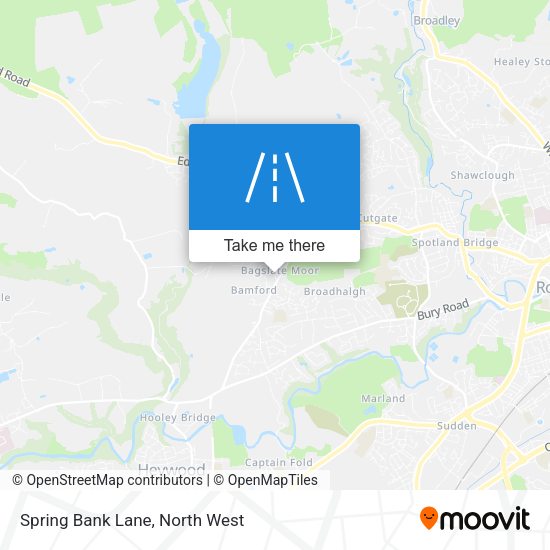 Spring Bank Lane map