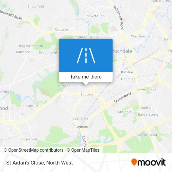 St Aidan's Close map