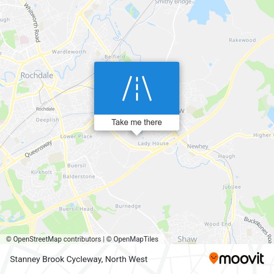 Stanney Brook Cycleway map