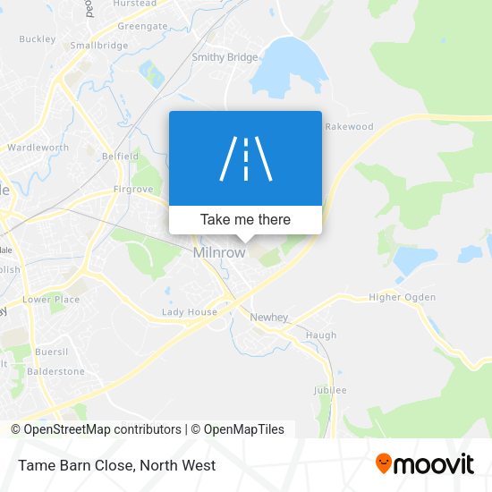Tame Barn Close map