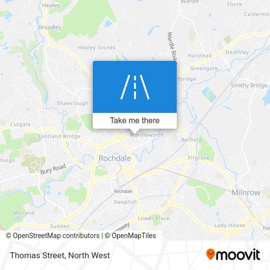 Thomas Street map