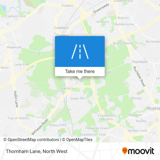 Thornham Lane map