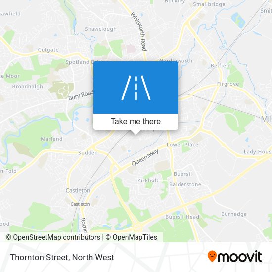 Thornton Street map