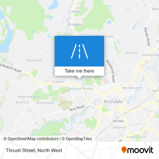 Thrush Street map
