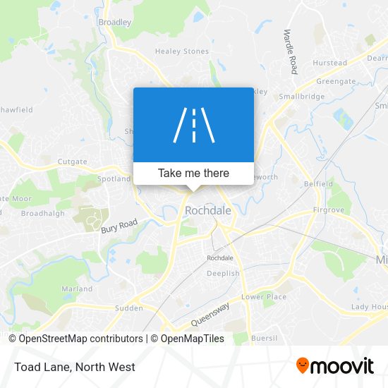 Toad Lane map