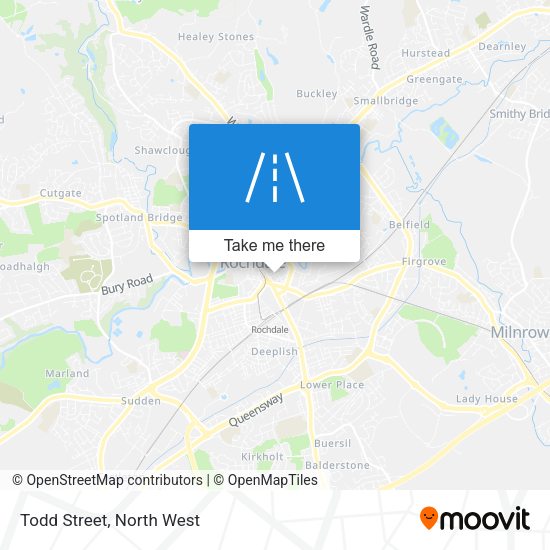 Todd Street map