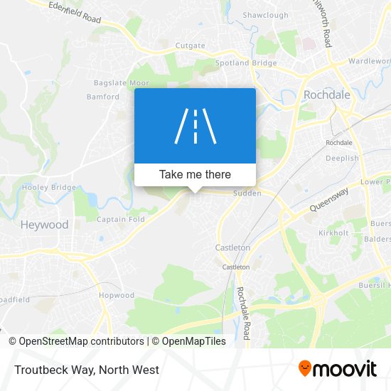 Troutbeck Way map