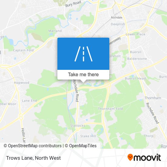 Trows Lane map